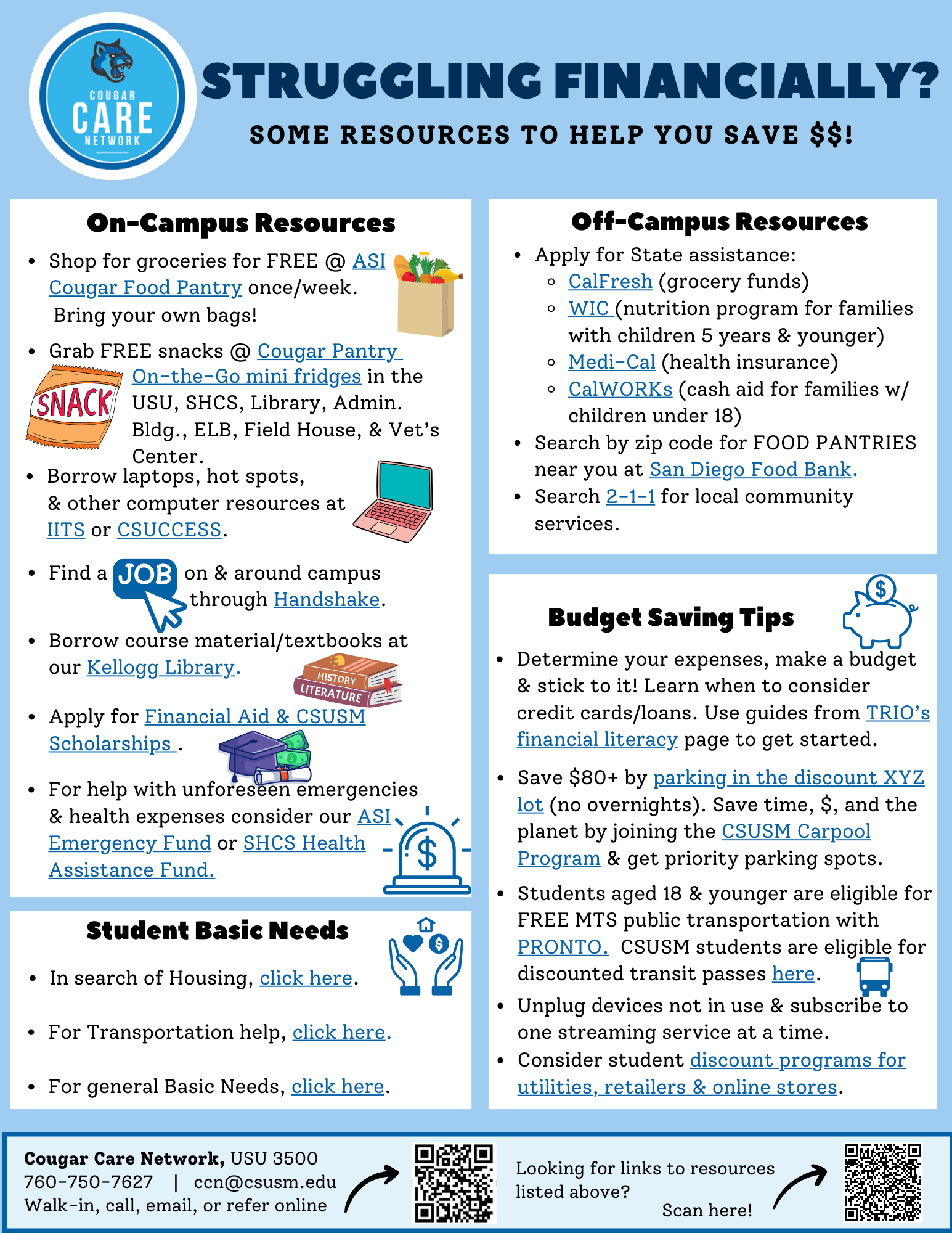 Struggling Financially? Some resources to help yousave money!