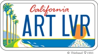 Arts Lovers license plate