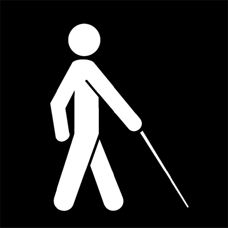 blind person icon