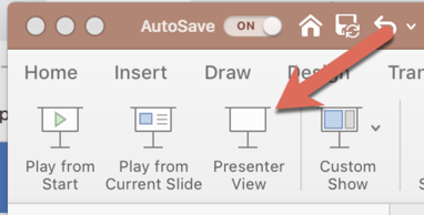 how to zoom in presentation mode
