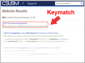 keymatch example