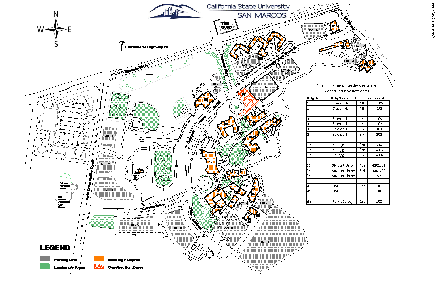 CSUSM Campus Map