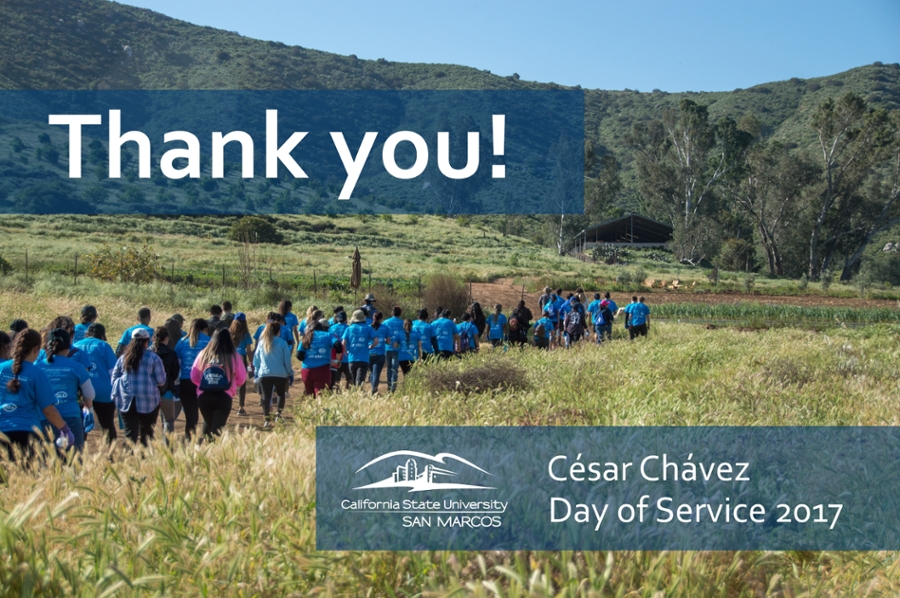 Cesar Chavez Day of Service 2017 - Thank You