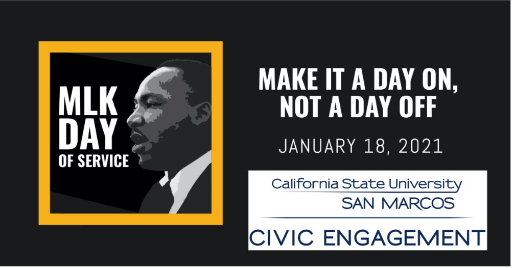 2021 MLK Day Virtual Volunteer Opportunities Service Learning & Civic